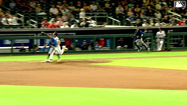 Marek Houston homers (3) on a fly ball to left center field.