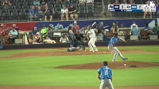 Alberto Barriga homers (1) on a fly ball to right center field.