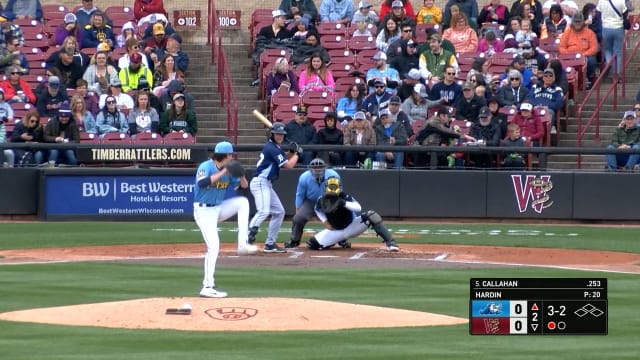 Tyson Hardin records a career-high nine strikeouts