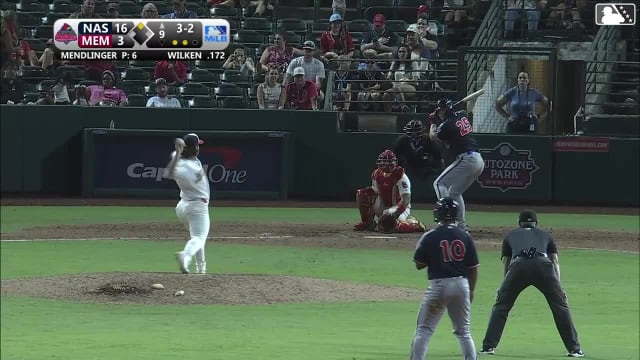 Brock Wilken singles on a line drive to left fielder Joshua Báez. Eddys Leonard scores.