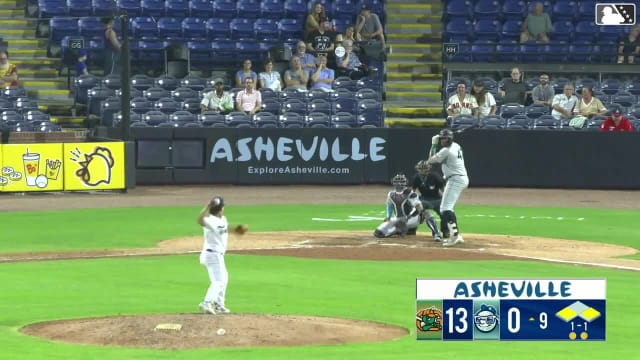 Tony Blanco Jr. singles on a sharp line drive to left fielder DJ Newman. Eddie King Jr. scores. Jhonny Severino to 2nd.