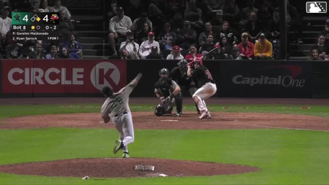 Gerelmi Maldonado Ball to Ryan Sprock