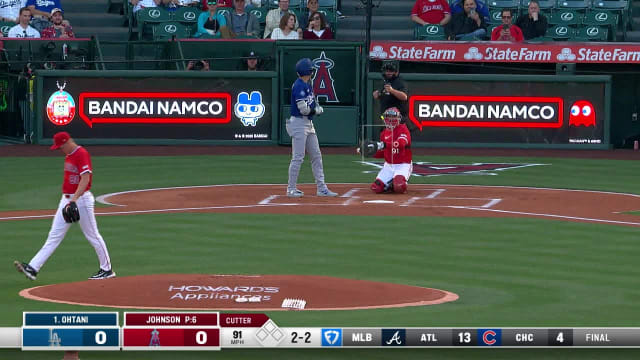 Ryan Johnson strikes out Shohei Ohtani