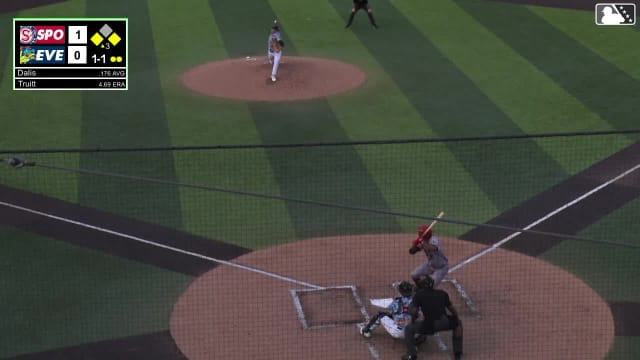 Wilder Dalis singles on a sharp line drive to right fielder Korbyn Dickerson. Roynier Hernandez scores. Tanner Thach to 3rd.