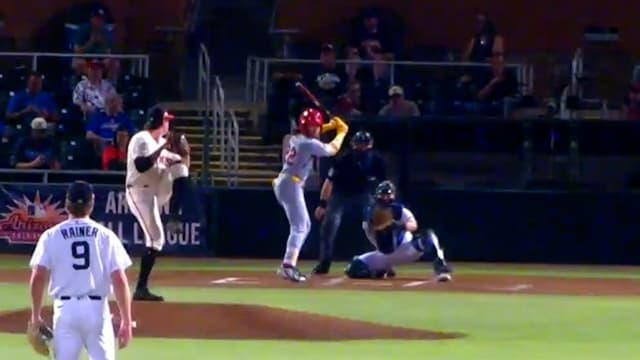 Drake George tosses a 1-2-3 inning
