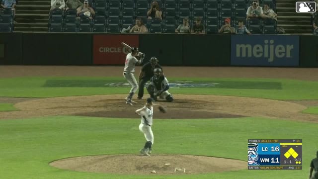 Nolan Schubart hits a grand slam (16) to left field. Tommy Hawke scores. Aaron Walton scores. Esteban González scores.