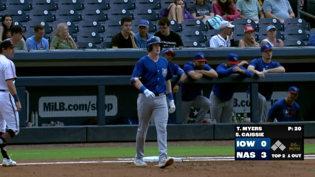 Owen Caissie's four-hit game