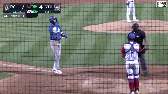 Eduardo Quintero hits his eighth homer of the season