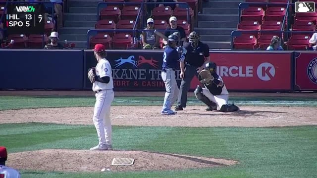 Kayson Cunningham homers (4) on a fly ball to center field.