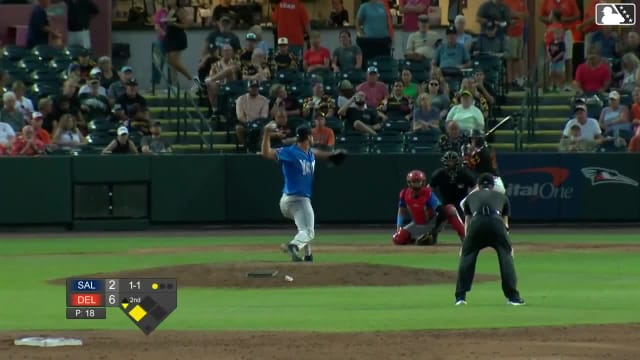 Jaiden Lo Re singles on a line drive to left fielder Andrews Opata. Ty Head scores.