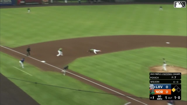 Jackson Holliday's amazing diving stop