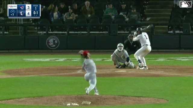Jace Avina homers (10) on a fly ball to left field.