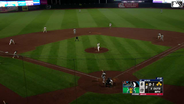 Esmil Valencia doubles (4) on a line drive to left fielder Caden Kendle. Abrahan Ramirez scores. Cody Schrier scores. Wilson Weber to 3rd.