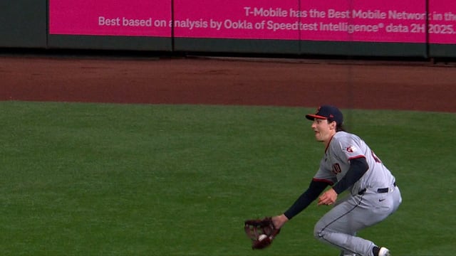 Chase DeLauter's slick catch
