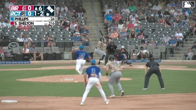 Colby Shelton doubles (18) on a fly ball to center fielder Tucker Flint, deflected by left fielder Jake Thompson. Alec Briley scores. Anthony DePino to 3rd.