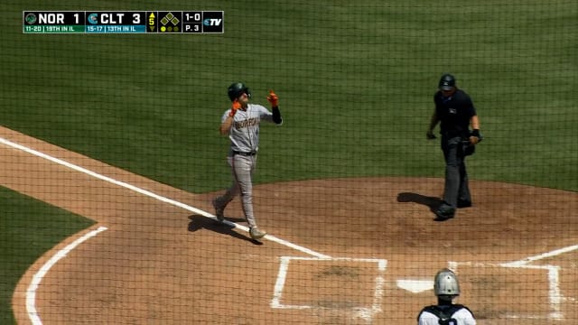 Jud Fabian slugs two home runs 