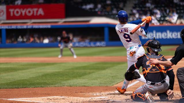 A.J. Ewing's first career home run
