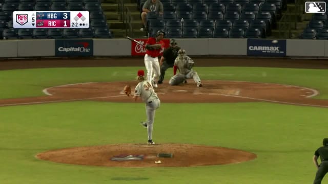 Bo Davidson singles on a line drive to left fielder Leandro Pineda. Diego Velasquez scores.