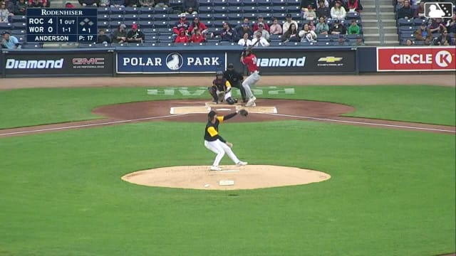 Andrew Pinckney homers (6) on a fly ball to left field.