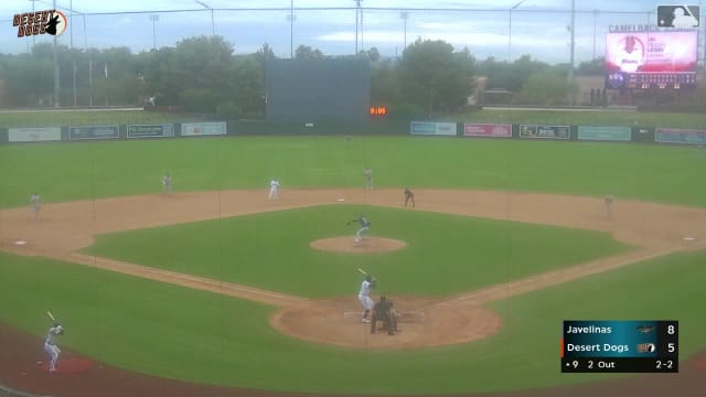 Dillon Lewis singles on a ground ball to center fielder Vance Honeycutt. Charles Davalan scores.