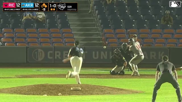 Jancel Villarroel singles on a sharp line drive to center fielder Jace LaViolette. Maui Ahuna scores. Lisbel Diaz to 3rd.