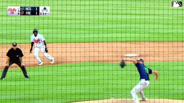 Wehiwa Aloy singles on a ground ball to center fielder Quincy Scott. RJ Austin scores.
