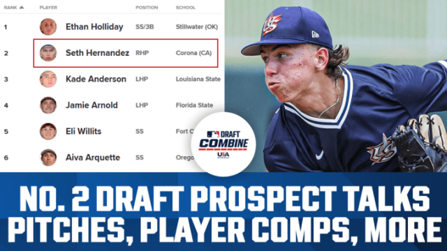 Seth Hernandez on dominating batters in high school