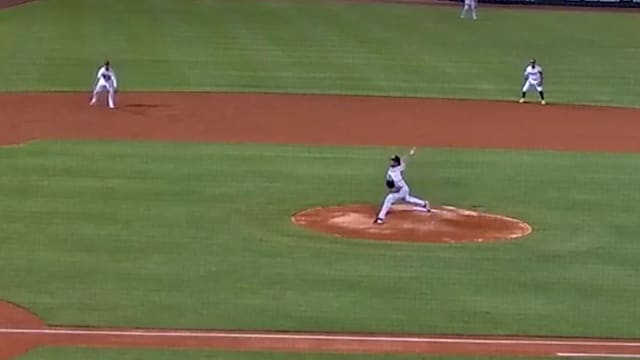 Bryce Cunningham picks up his first K for Mesa