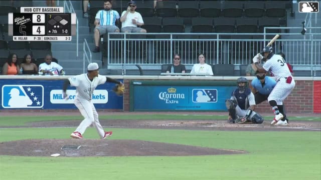 Justin Gonzales homers (17) on a line drive to left center field. Antonio Anderson scores.