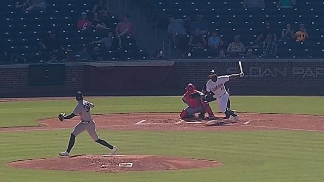 Denzel Clarke's three-hit game