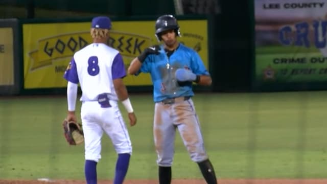 Andrew Salas gets three hits and three stolen bases