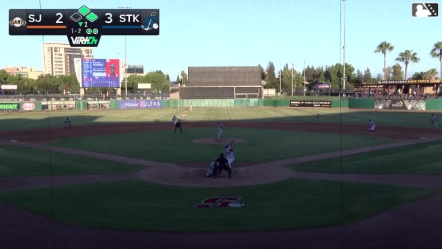 Breyson Guedez homers (3) on a fly ball to center field. Michael Brooks scores. Max Durrington scores.
