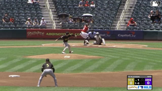 George Klassen In play, run(s) to Zac Veen