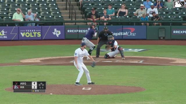 Zac Veen homers (14) on a fly ball to left field.