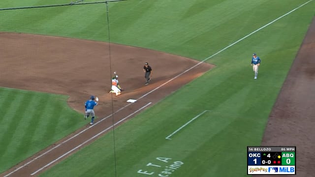 Adael Amador records the rare 4-unassisted putout