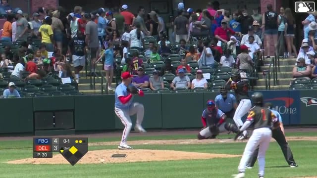 Stiven Martinez singles on a ground ball to right fielder Jordan Williams. Braylon Whitaker scores.