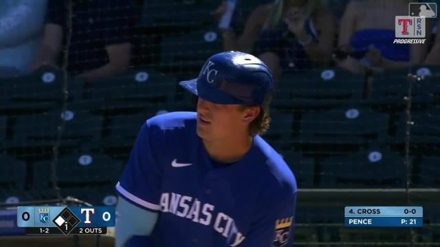 Dalton Pence strikes out Gavin Cross after ABS challenge