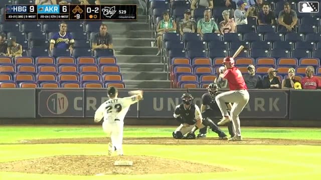 Ethan Petry homers (12) on a fly ball to left center field.