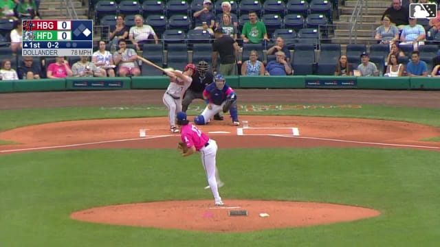 Rockies No. 1 prospect Chase Dollander's first K