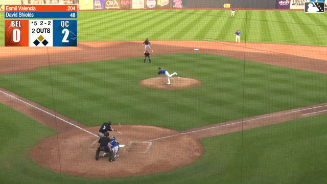 Esmil Valencia homers (6) on a fly ball to left field. Cam Clayton scores.