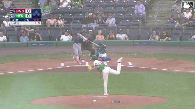 Carson Benge's first Double-A homer