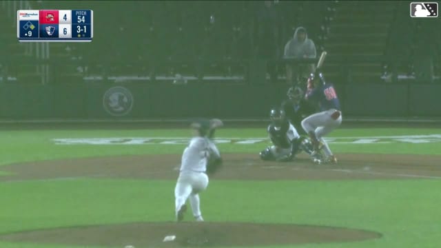 Franklin Arias homers (8) on a fly ball to center field. Ahbram Liendo scores.