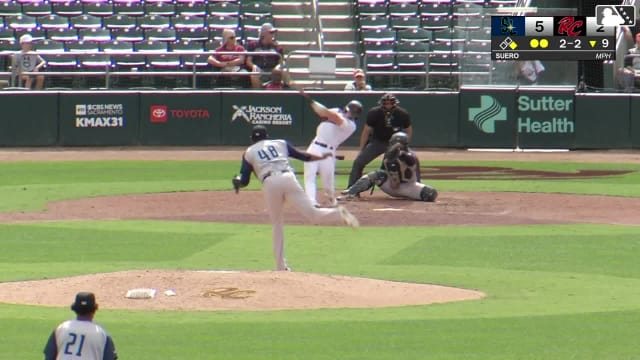 Wade Meckler slugs a two-run home run