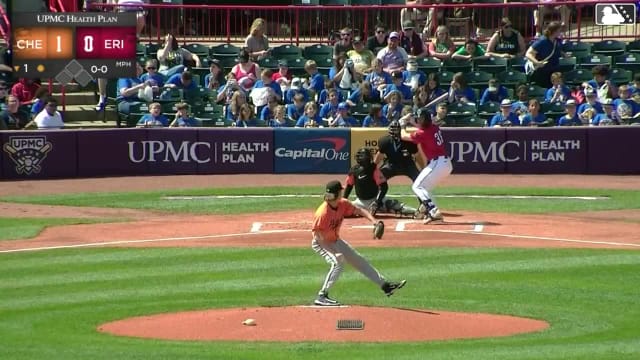 John Peck homers (9) on a fly ball to right field.