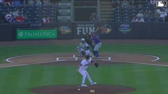 James Triantos homers (8) on a fly ball to left center field.