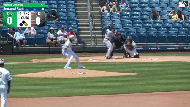 Enrique Jimenez homers (3) on a line drive to right field. Eduardo Tait scores.