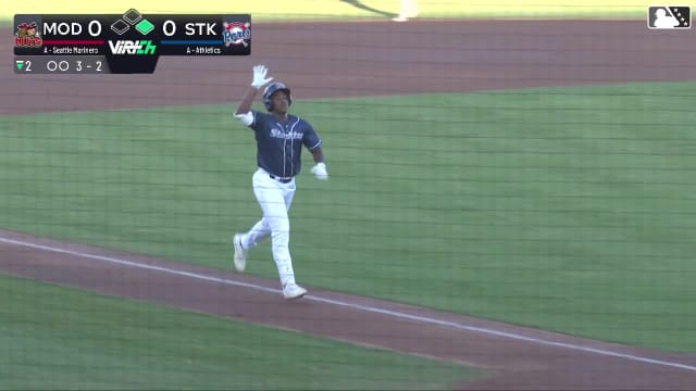 Devin Taylor's first professional home run