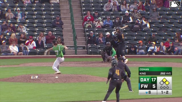 Lamar King Jr. homers (3) on a fly ball to left field. Justin DeCriscio scores. Rosman Verdugo scores.