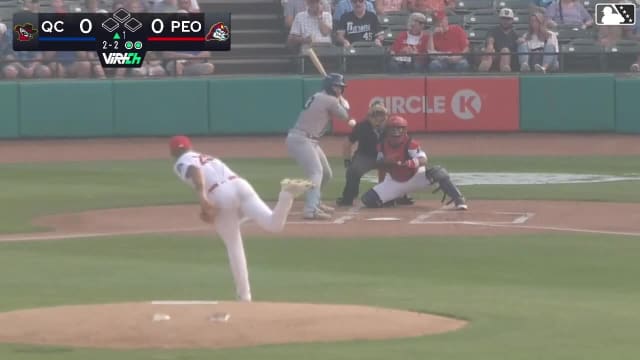 Blake Mitchell strikes out swinging.