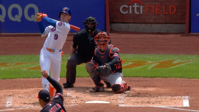 A.J. Ewing's first career home run